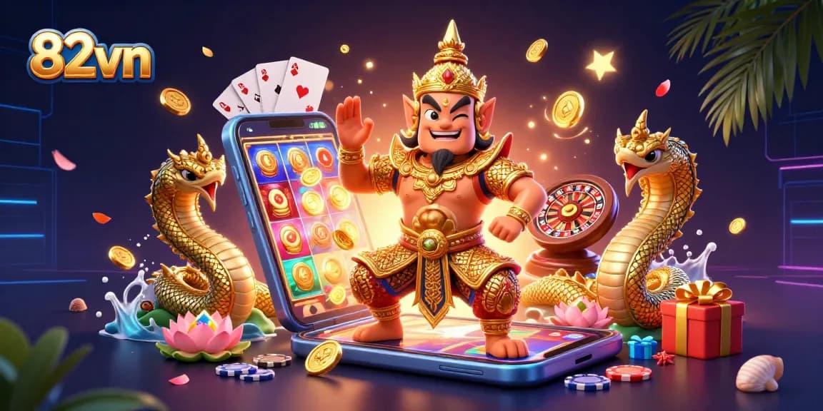 Enjoy thrilling gaming action with 82vn featuring vibrant slot games and engaging casino elements.
