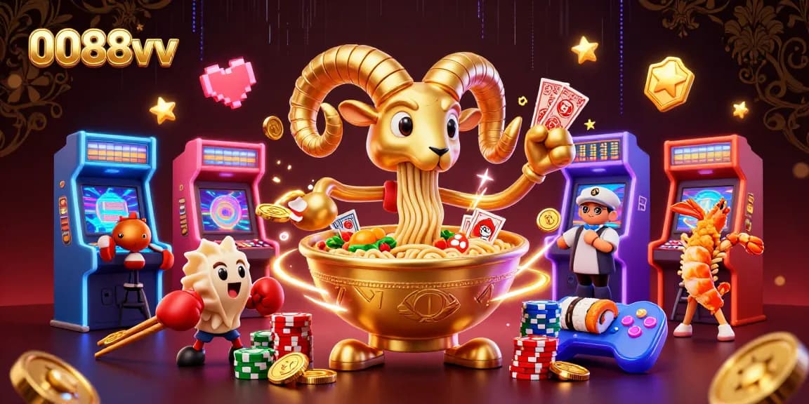Experience the excitement of 0088vv with thrilling casino games and vibrant characters in a dynamic atmosphere