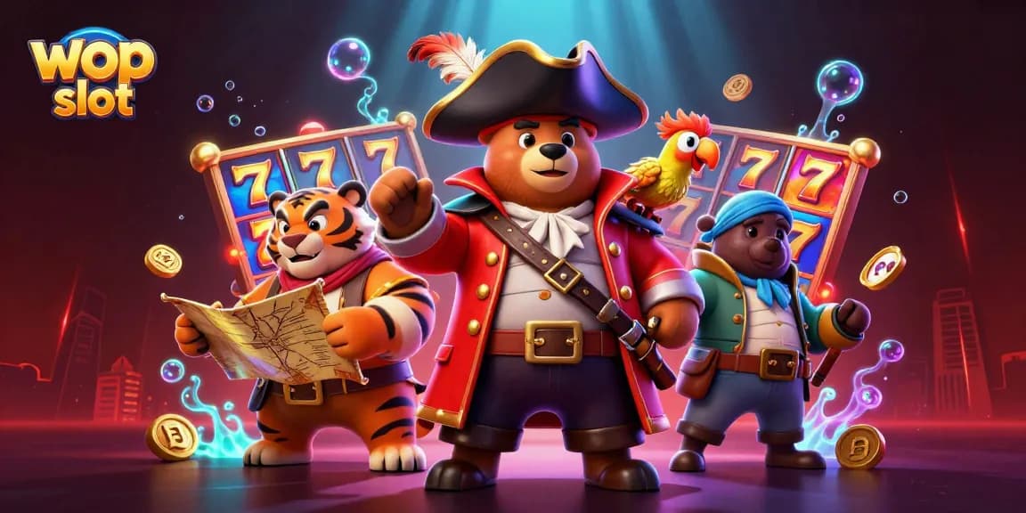 Engage in thrilling gameplay with wop slot showcasing dynamic slot reels and pirate-themed characters.
