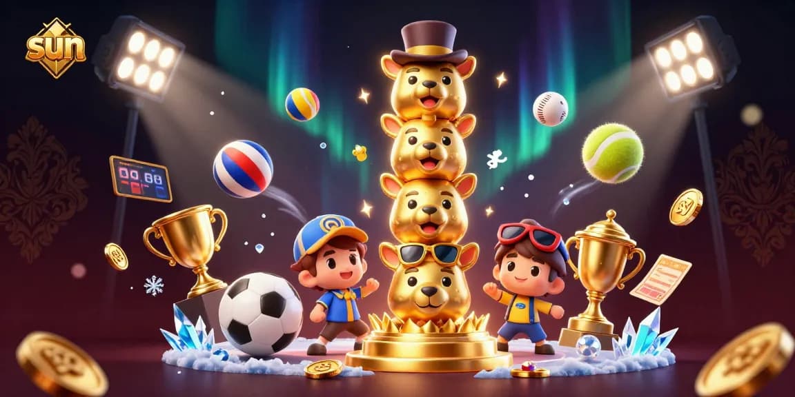 Experience thrilling sports betting action in the vibrant sun-themed casino scene showcasing dynamic games.
