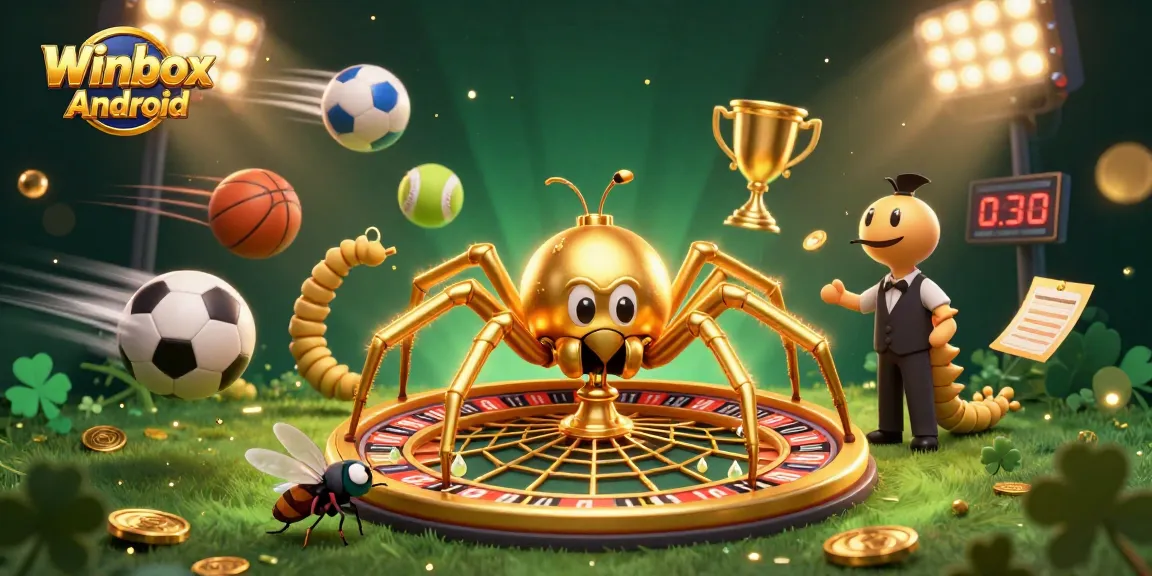 Engage in thrilling gameplay with Winbox Android, featuring a dynamic casino scene.