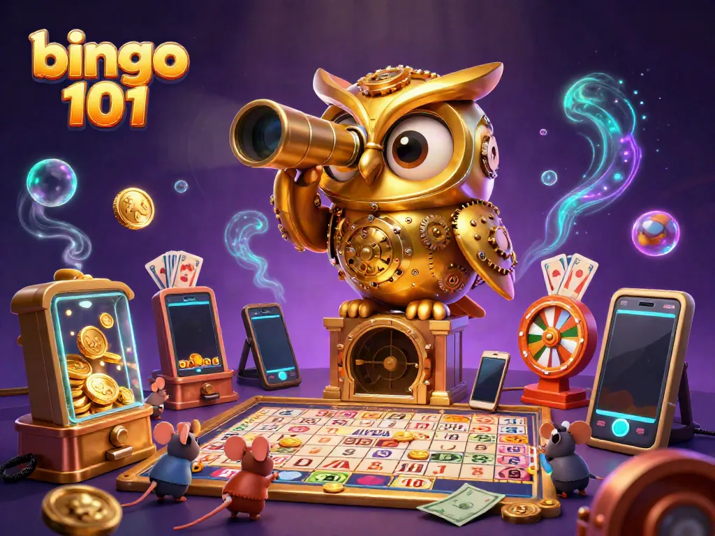 Experience bingo 101 excitement with vibrant characters amid thrilling bingo gameplay.