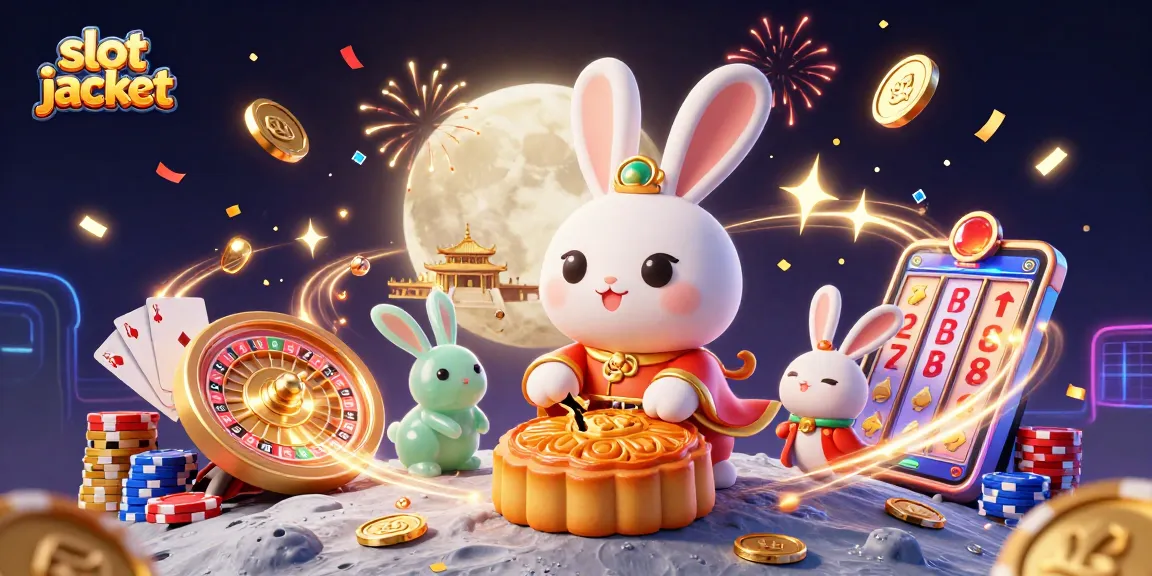 Permainan slot jackpot yang menarik dengan simbol keberuntungan dan uang emas yang berkilauan.