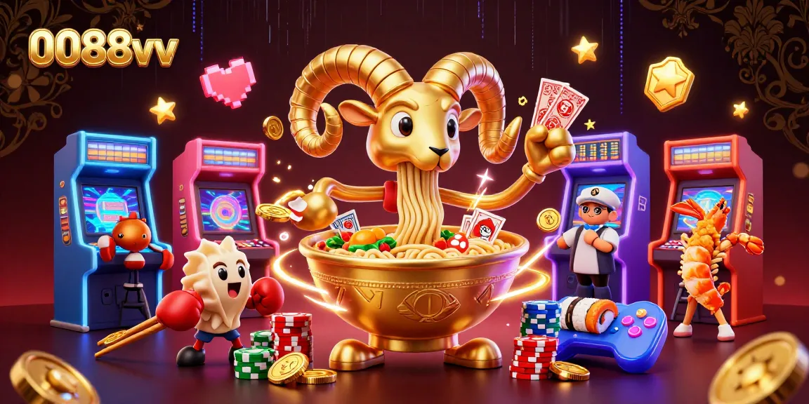 Experience the excitement of 0088vv with thrilling casino games and vibrant characters in a dynamic atmosphere