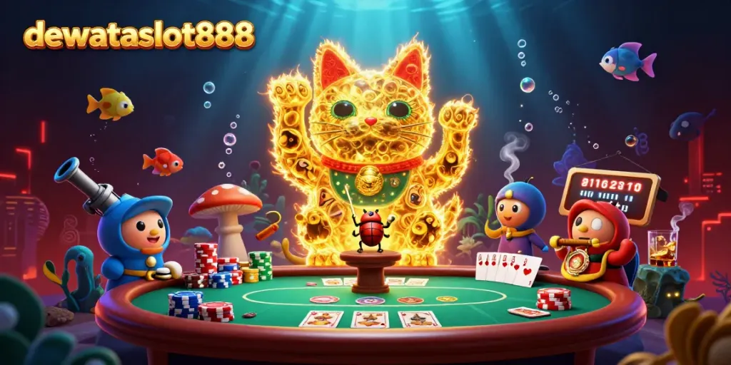 Raih keberuntungan dengan dewataslot888 dalam dunia permainan tembak ikan dan slot online yang berwarna-warni.