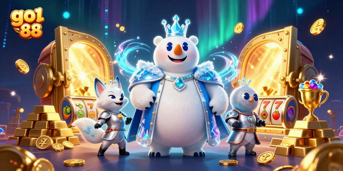 Experience big wins at go 88 with the ice king and snow fox amidst casino treasures.