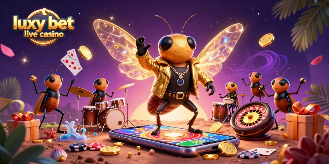 Experience the excitement of luxy bet live casino with vibrant 3D characters and gaming visuals.