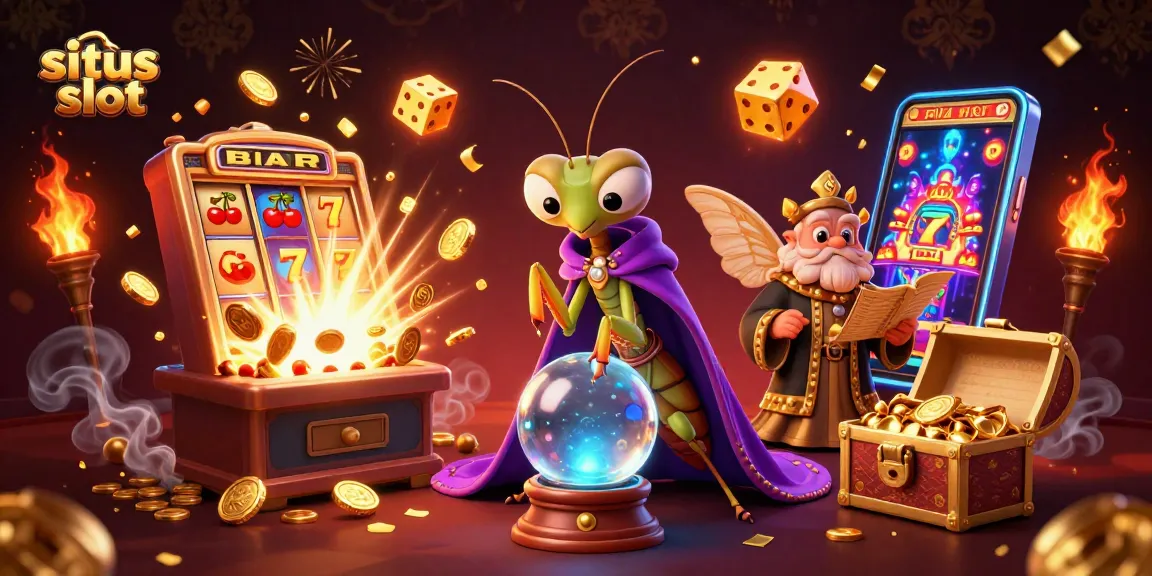 Menangkan jackpots di situs slot dengan ilustrasi 3D menakjubkan dari petunjuk keberuntungan dan elemen kasino yang dinamis.