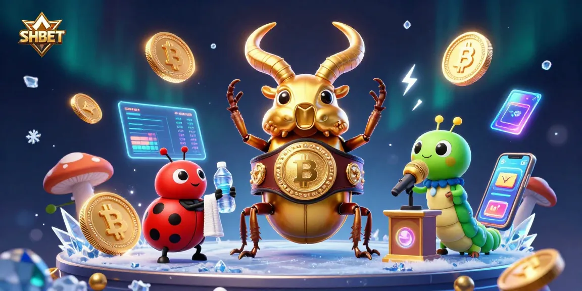 Experience thrilling gameplay with SHBET in a vibrant 3D casino-themed illustration.