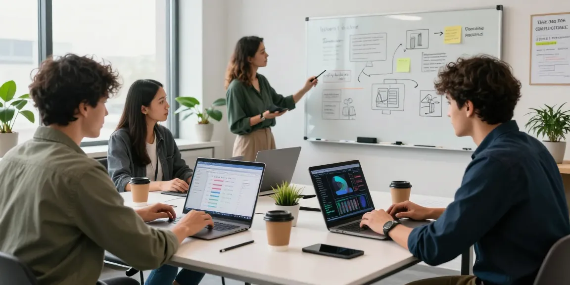 Diverse team collaborating in a modern startup workspace, showcasing AI startups 2026 innovation and teamwork.