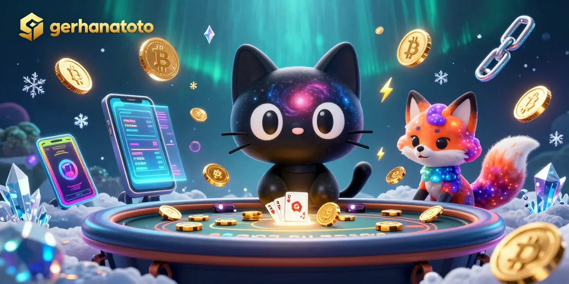 Menangkan putaran di gerhanatoto dengan kucing hitam berotak lubang dan temannya fox nebula dalam ilustrasi kasino cosmic.