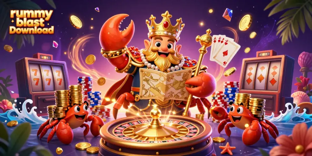 Experience thrilling gameplay with Rummy Blast download featuring captivating 3D visuals and dynamic casino elements.