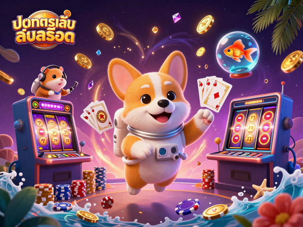 Experience fun and interactive gameplay as you ทดลองเล่นสล็อต in a vibrant 3D space casino!