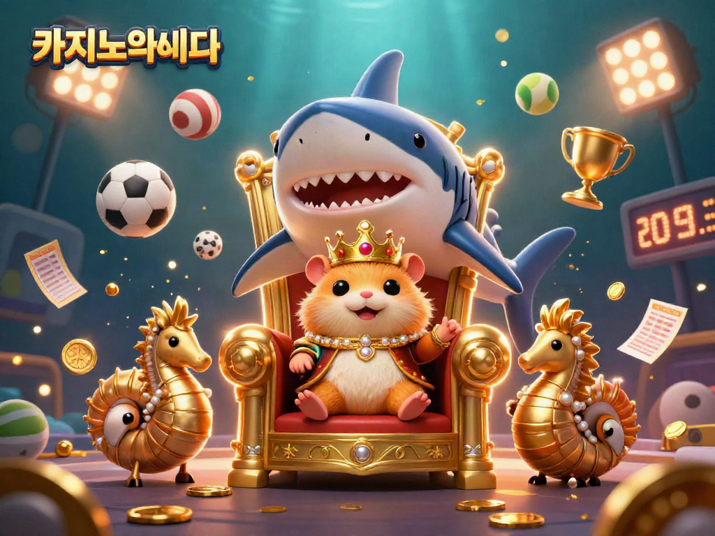 카지노사이트에서 흥미진진한 상황을 즐기는 모습을 담은 일러스트