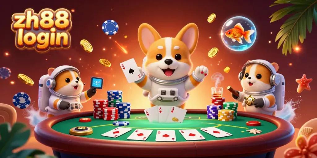 Engage with unique gaming features on the zh88 login platform, featuring vibrant casino elements.