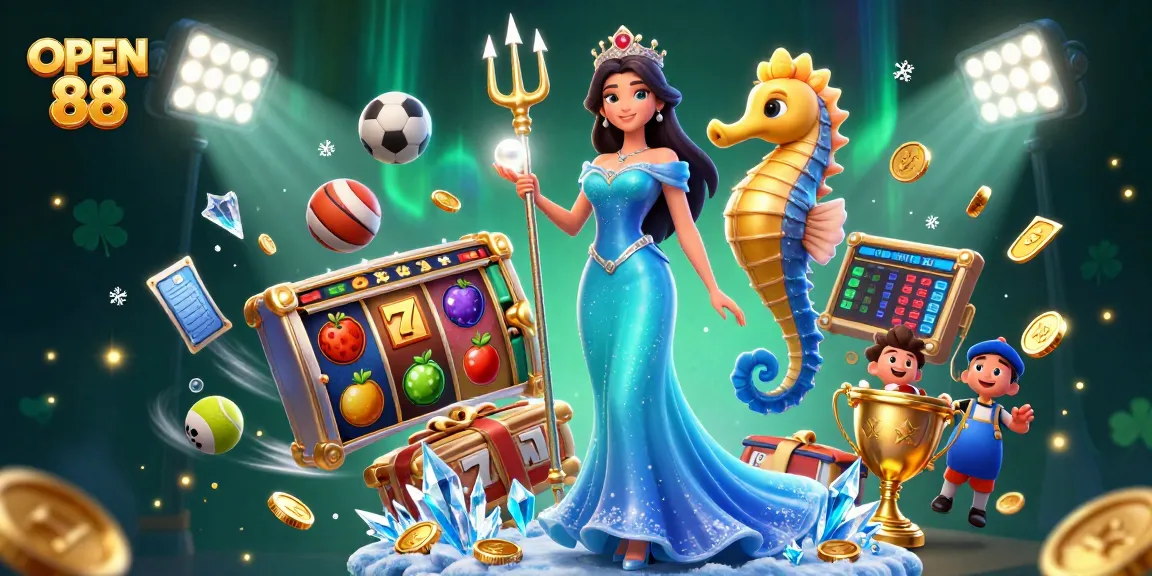 Experience thrilling jackpots and gaming excitement at OPEN 88 with stunning visuals and engaging elements.