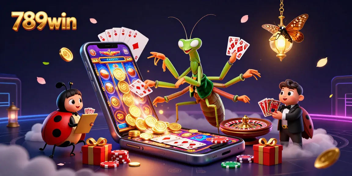 Experience thrilling gameplay at 789win with dynamic casino elements featuring a card sharp, pit boss, and vibrant slot games.