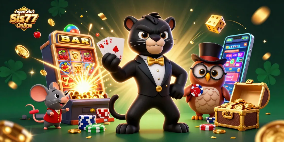 Agen Slot Sis77 Online menawarkan pengalaman menarik saat memainkan slot dengan karakter lucu dan elemen beruntung.
