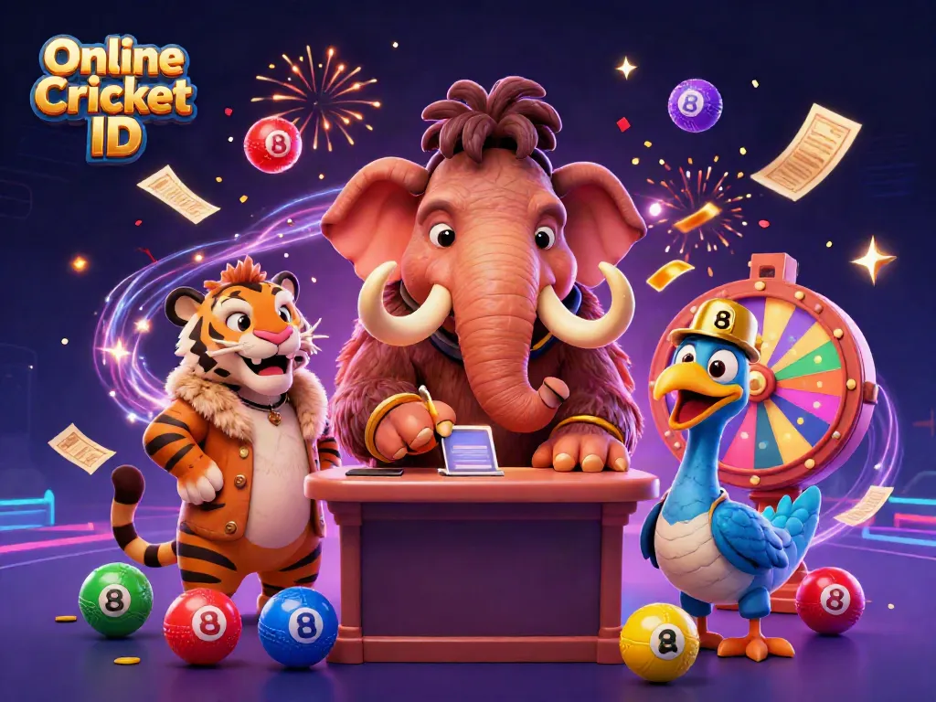 Engage in cricket betting with a vibrant scene showcasing Online Cricket ID, featuring a bouncer and VIP.
