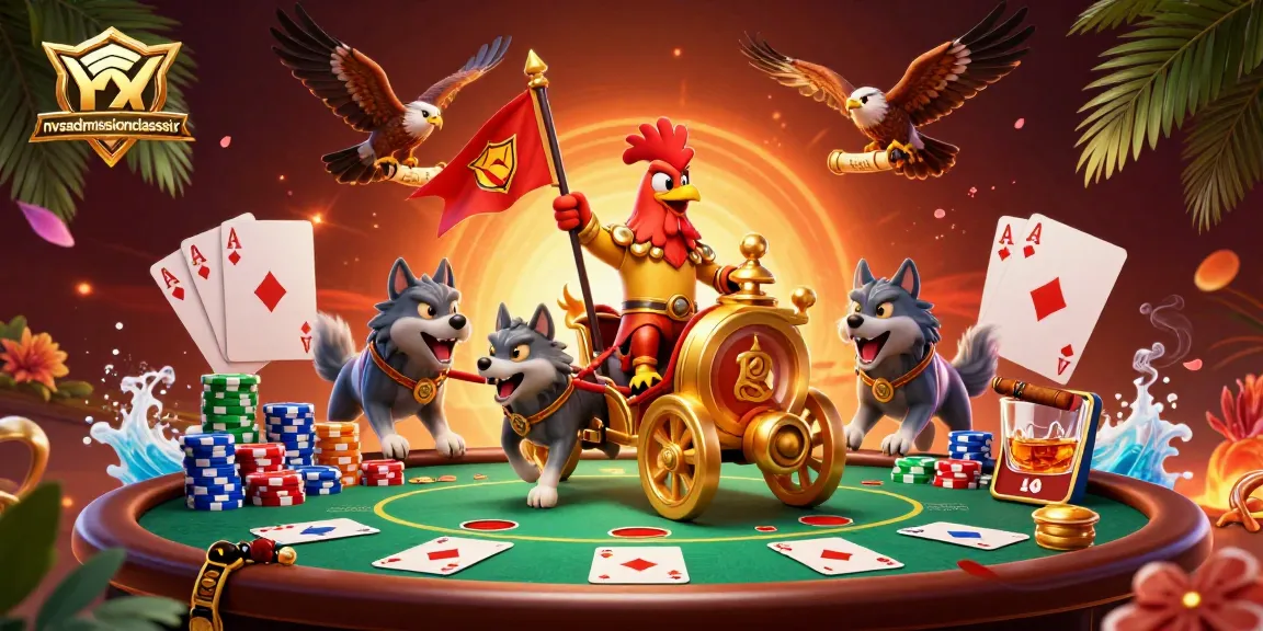 Engage in immersive gameplay with nvsadmissionclasssix at a vibrant poker scene featuring a warlord and card elements.