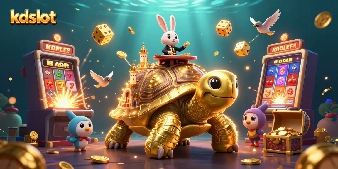 Play exciting games on kdslot with a vibrant casino scene showcasing thrilling jackpots and dealers.