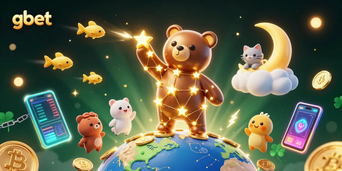 gbet enhances your online gaming with vibrant casino scenes featuring golden stars and crypto coins
