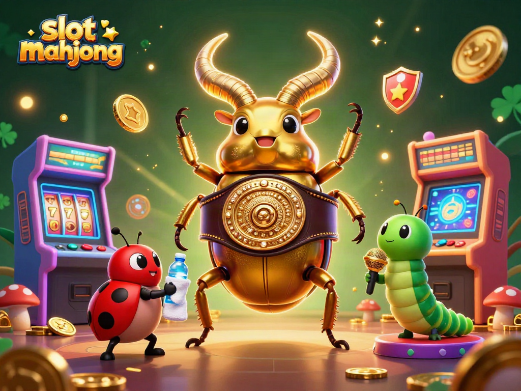 Engage in slot mahjong with an exciting scene featuring vibrant characters and casino elements.