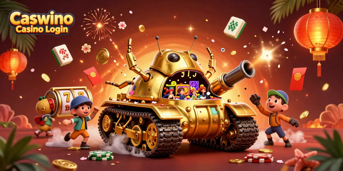 Experience seamless gaming with Caswino Casino Login, featuring a vibrant 3D casino tank and slot games.