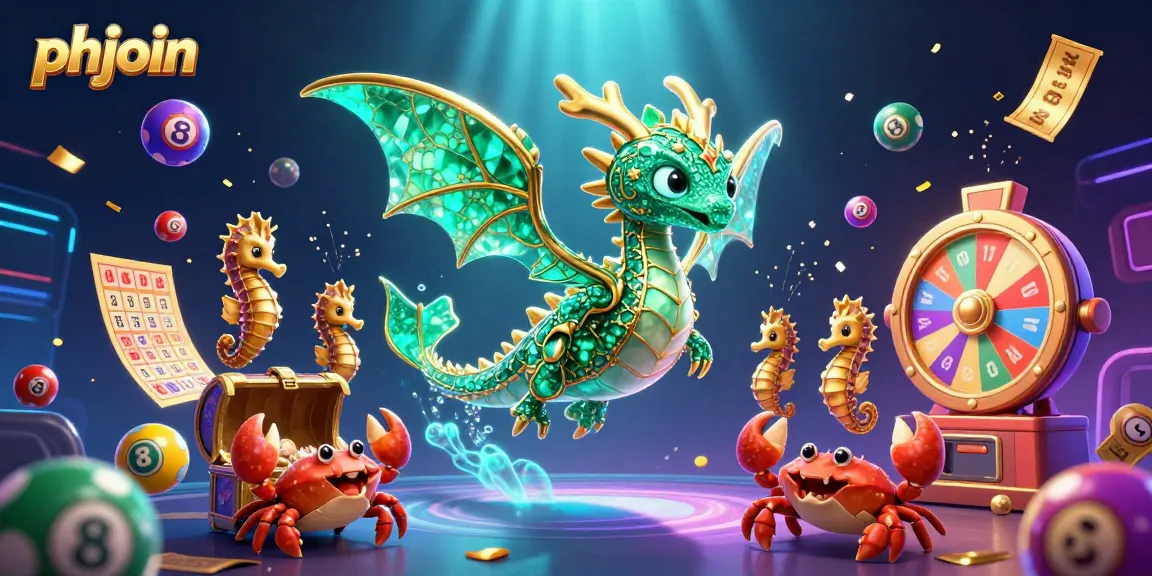 Bettors enjoy vibrant lottery games with phjoin's 3D sea dragon and festive elements