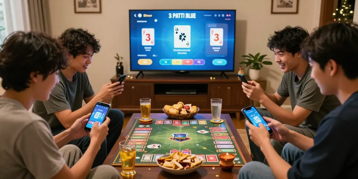 Players enjoying 3 Patti Blue while gaming together, aiming to win big.