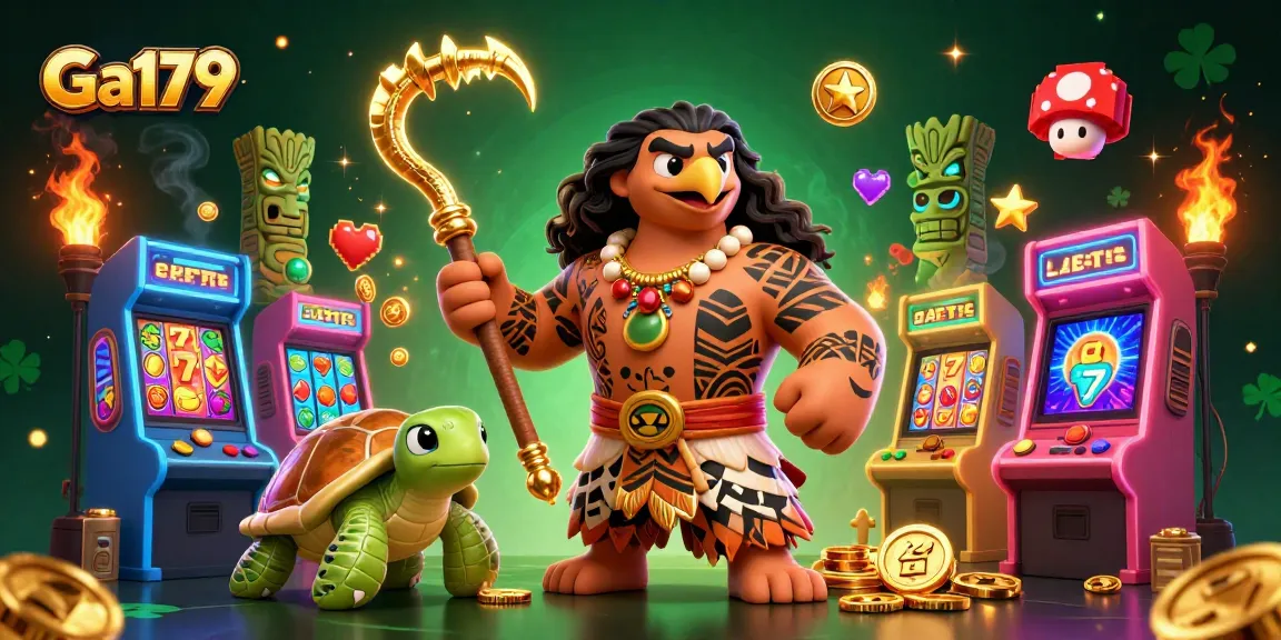 Play Ga179 slots with vibrant reels, colorful characters, and dynamic gaming elements in an immersive atmosphere.