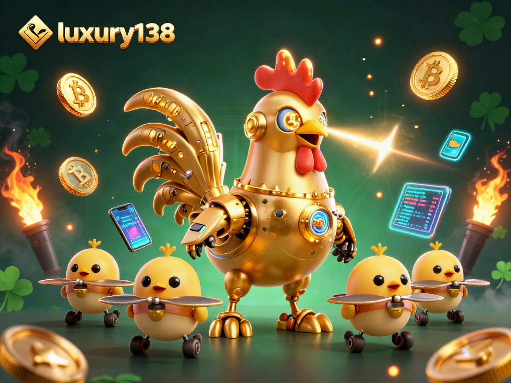 Mainkan luxury138 dengan robot ayam dan drone yang menyemarakkan suasana kasino digital.