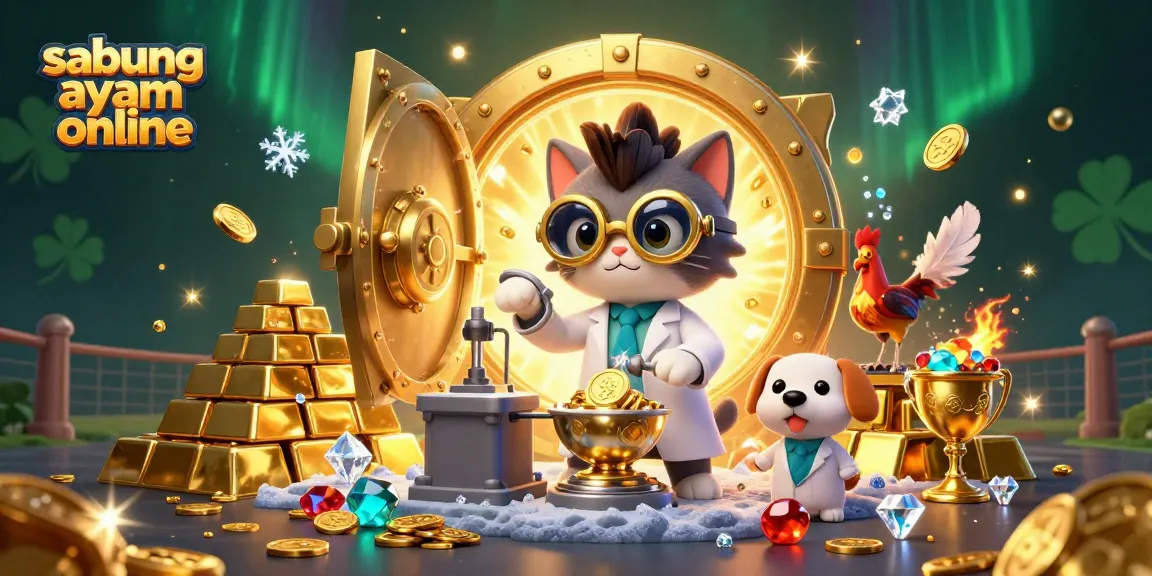 Experience the thrill of sabung ayam online with vibrant casino elements and dynamic action.