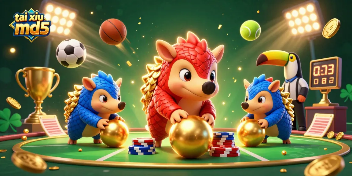 Engage at tài xỉu md5 with dynamic gaming action from rival pangolins and vibrant casino elements.