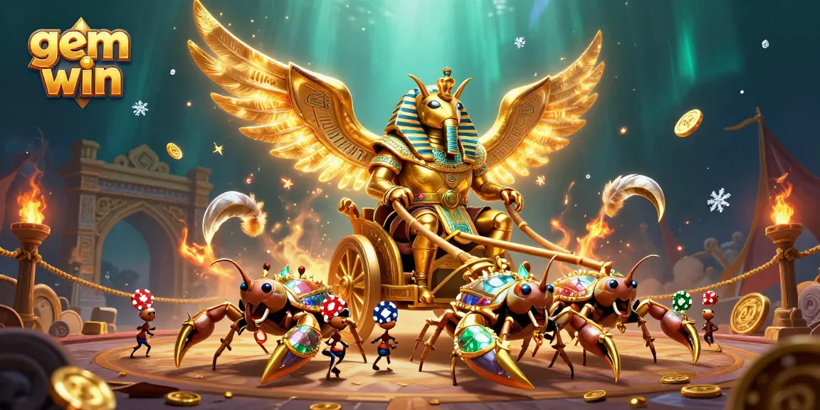 Experience exciting gameplay at gem win with stunning visuals of golden treasures and vibrant casino elements.